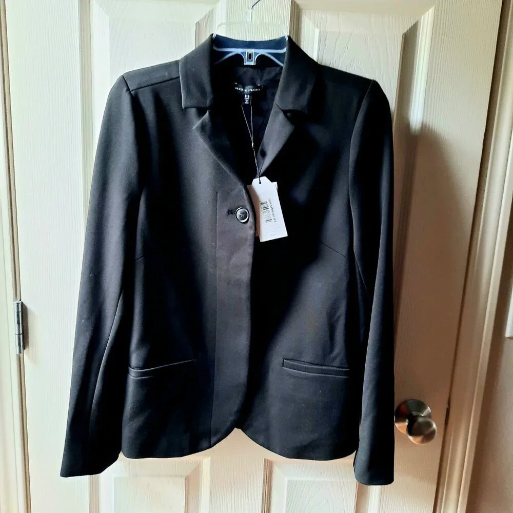 NEW Universal Standard Janelle Stretch Tailored Blazer in Black